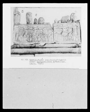 Spätgotisches Relief mit alttestamentlichen Szenen