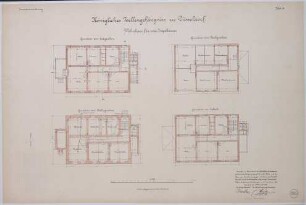 Wohnhaus für zwei Geistliche, Königliches Zellengefängnis zu Düsseldorf.