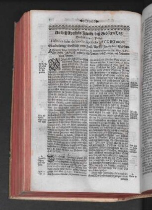 An deß Apostels Jacobi deß Grössern Tag.