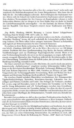 Berlin, Jörg :: Hamburg 1848/49, Beratung und Layout Rainer Scheppelmann, (Geschichte - Schauplatz Hamburg) : Hamburg, Amt für Schule, 1998
