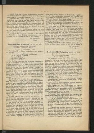 Neunte ordentliche Versammlung, am 14. Mai 1881