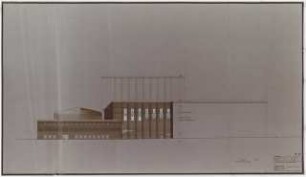 Kammerspiele (später: Schauspielhaus), Bochum: Nordwestansicht 1:100