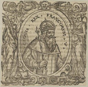 Bildnis von Clovis I., König des Fränkischen Reiches