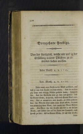 Dreyzehnte Predigt.