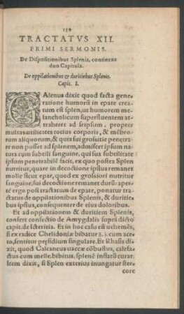 Tractatus XII. Primi Sermonis.