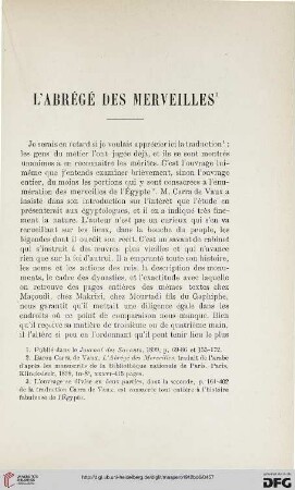 L'Abrégé des Merveilles