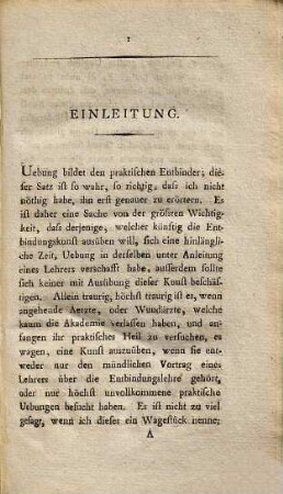 Über practischen Unterricht in der Entbindungskunst : nebst einer systematischen Uebersicht seiner praktischen Uebungen am Phantom