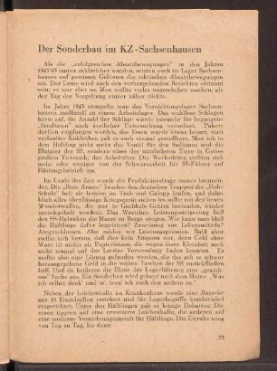 Der Sonderbau im KZ-Sachsenhausen