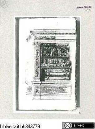 Codex AlbaniGrabmal des Kardinals Pietro Ferrici (1478) in Santa Maria sopra Minerva, Rom - Roma, S. Maria sopra Minerva, Chiostro: monum. sepolcrale del card. Pietro Ferrici, 1478