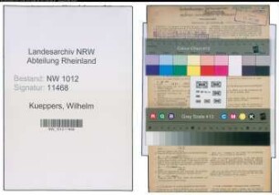 Entnazifizierung Wilhelm Kueppers , geb. 04.09.1900 (Baeckermeister)