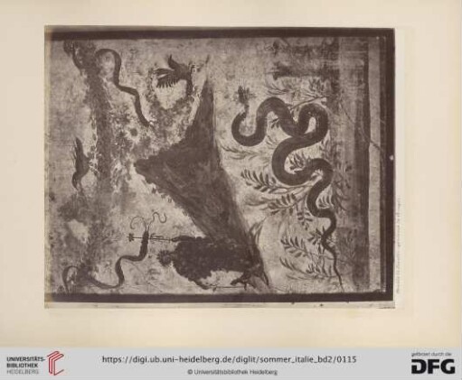 Musée de Naples. : peinture de Pompei