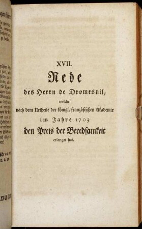 Daß man in der Welt zugleich ein vollkommener rechtschaffener Mann, und ein vollkommener Christ seyn kann.