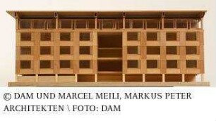Schweizerische Hochschule für die Holzwirtschaft - Modell eines Gebäudeteils (Fassadenmodell)