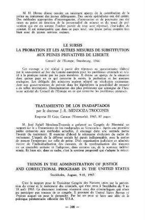 308, Le sursis, la probation et les autres mesures de substitution aux peines privatives de liberté, Conceil de l'Europe