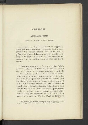 Chapitre XII. Déversoirs Noyés