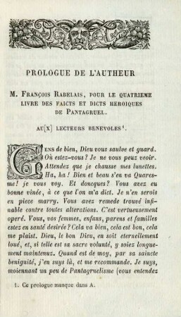 Prologue de l'autheur