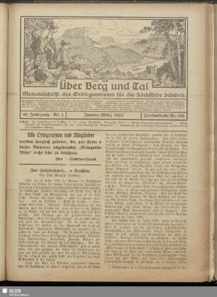 Nr. 1, Januar/März 1923
