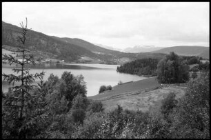 Vestre Slidre: Slidre Fjorden mit Flick auf Fagernes