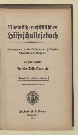 Teil 2 = Oberstufe, [Schülerband]: [Teil 2 = Oberstufe, [Schülerbd.]] : in 2 Teilen
