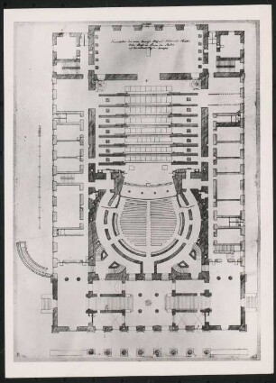 Nationaltheater, München: Grundriss 1. OG / Parkett