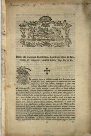 Si quantum luctus et tristitiae extremis anni superioris diebus allatum nobis fuit, tantum gaudii et consolationis noui anni auspicium ...