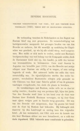 Zevende hoofdstuk. Verdere verrichtingen van Coen , tot zijn vertrek naar Nederland (1623) ...