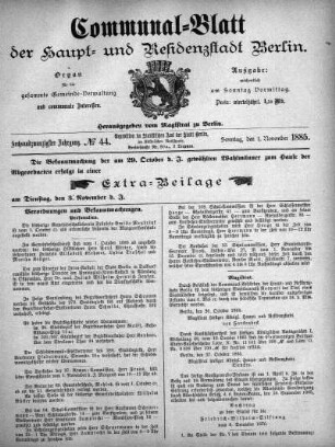 1885,44: No. 44, 1. November 1885