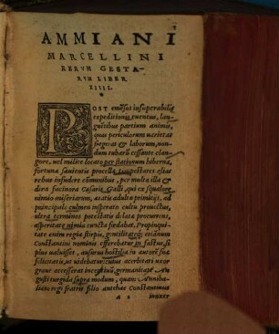 Ammiani Marcellini Rerum Gestarum Libri Decem Et Octo