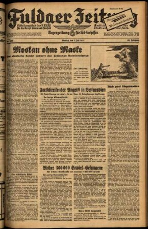 Ausgabe vom Montag, den 07. Juli 1941.