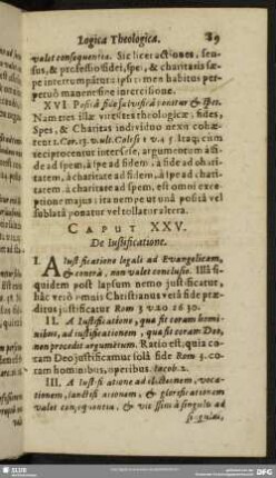 Caput XXV. De Justificatione