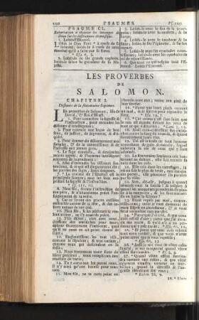 Les Proverbes De Salomon