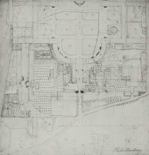 Wermsdorf, Schloss Hubertusburg, Grundrissvorhofgebäude, 1830