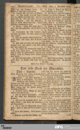 Das erste Buch der Maccabäer.