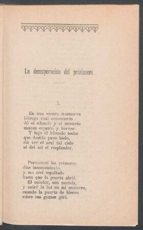 La desesperación del prisionero