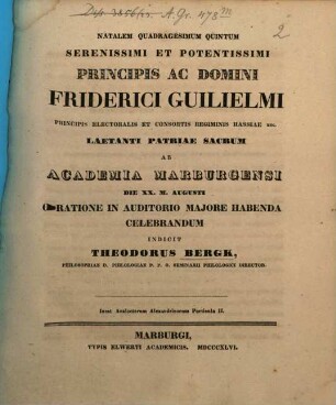 Analectorum Alexandrinorum part. ..., Part. 2