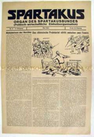 Trotzkistische Wochenzeitung "Spartakus"