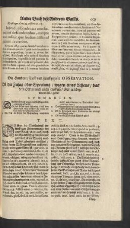 Die Hundert: fünff und Fünfftzigiste Observation.