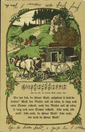 Wer hat dich, du schöner Wald [...]