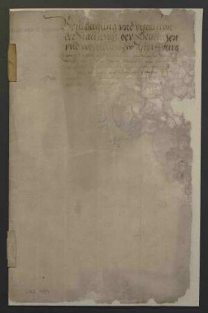Verzeichnis der Stallungen in der Stadt Aschaffenburg im Jahr 1551
