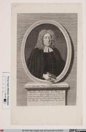 Bildnis Paul Anton (lat. Paulus Antonius)