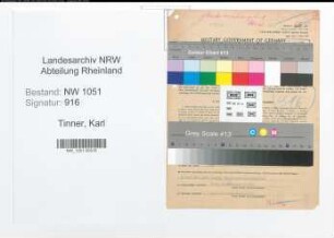 Entnazifizierung Karl Tinner , geb. 17.12.1911 (Angestellter)
