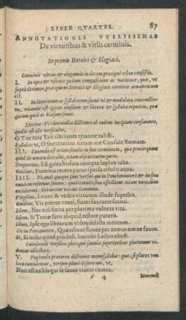Annotationes Utilissimae De virtutibus & vitiis carminis.