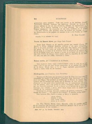 Fervor de Buenos Aires, por Jorge Luis Borges