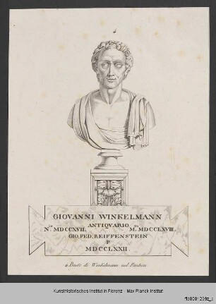 Bildnisbüste des Johann Joachim Winckelmann