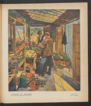 "Flores de verano", óleo de Fritz Gärtner