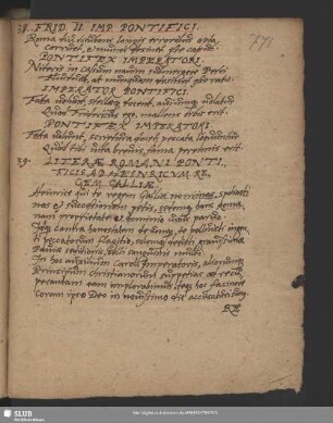 Nr. 38-41. Verse, Litterae Romani Pontificis, Responsio u. Sigismundus Rex Poloniae