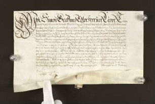1597 März 12. Landtag in Lemgo: Revers betr. Steuer zur Auszahlung von 32.000 Thaler Gelder an Herzog zu Jülich etc. wegen Verpfändung des Amtes Bienburg.