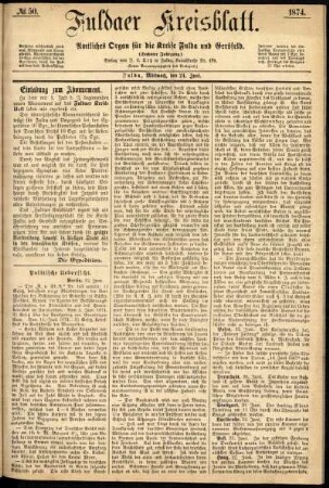 Ausgabe vom Mittwoch, den 24. Juni 1874.