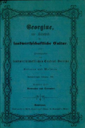 Zweiundvierzigster Jahrgang, 1865. Sechstes Heft: November und December.