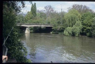 Eisenbahnbrücke über den alten Neckar